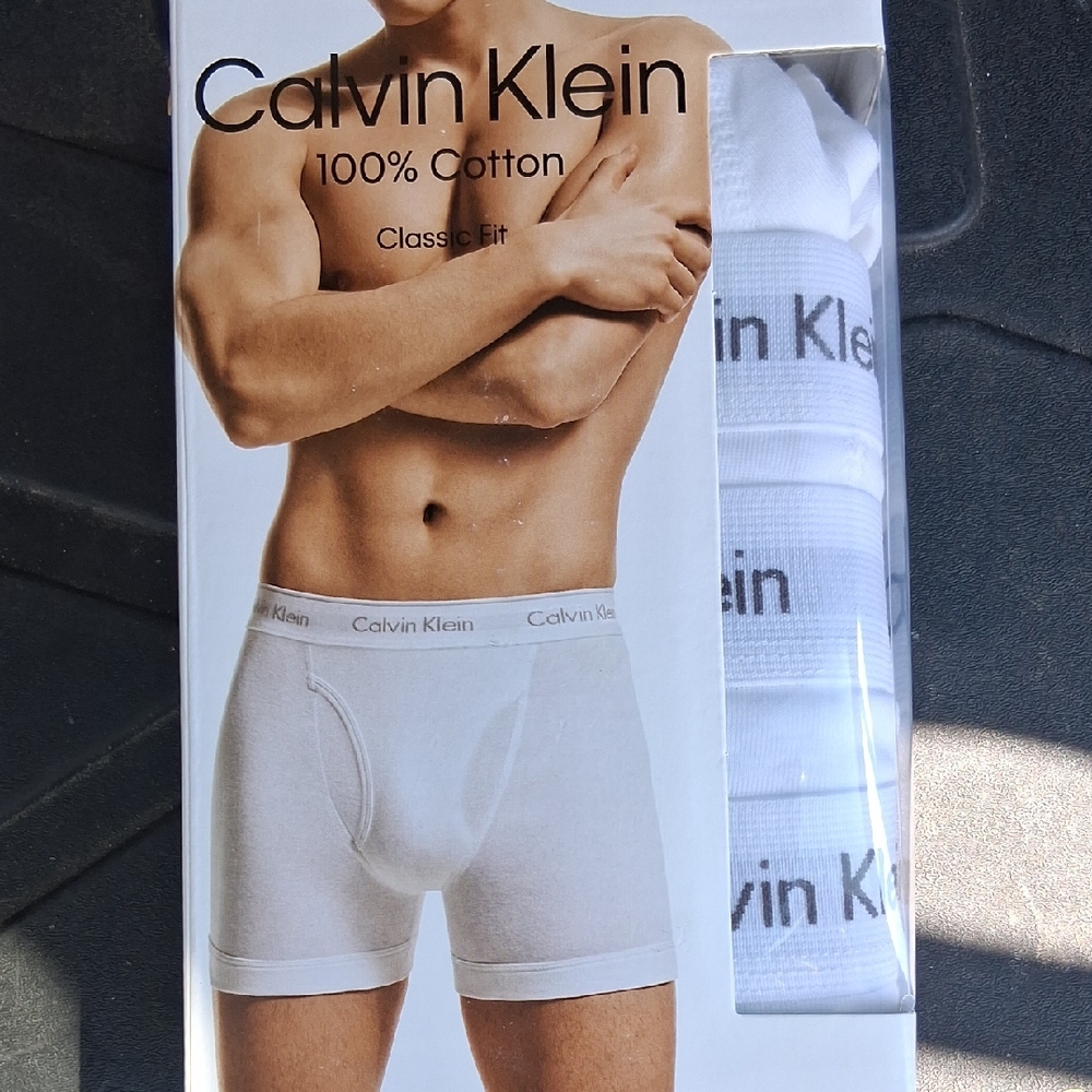 Calvin Klein Men's White Boxer Briefs